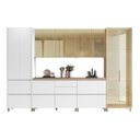 Ver imagem 2 de Cozinha Rainha 6 Peças 10 Portas Cristaleira Reflecta 100% MDF Branco
