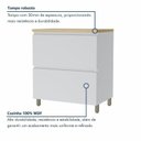 Ver imagem 4 de Cozinha Rainha 6 Peças 10 Portas Cristaleira Reflecta 100% MDF Branco