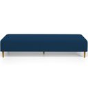 Ver imagem 3 de Puff Decorativo Sala de Estar Bali W01 Pés Palito 170x60cm Suede Azul Marinho - Lyam Decor