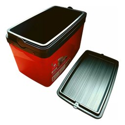 Caixa Térmica Cooler com Alça Resistente 30 Litros Vermelha - 3