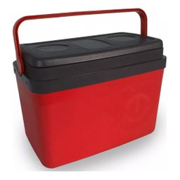 Caixa Térmica Cooler com Alça Resistente 30 Litros Vermelha - 1