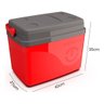 Caixa Térmica Cooler com Alça Resistente 30 Litros Vermelha - 6