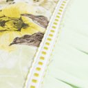 Ver imagem 3 de Jogo de Lençol Cama Casal 4 Peças 100% Algodão Percal 180 fios Babadinho: Verde Floral