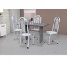 Conjunto de Cozinha Mesa Tampo em Granito Paris 4 Cadeiras  - 1