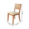 Cadeiras Kit 2 Cadeiras Coimbra Madeira Maciça Mel - Parma Móveis - 2