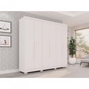 Ver imagem 2 de Guarda Roupa Casal 6 Portas Recife Salleto Branco