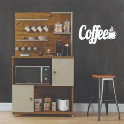 Plaquinha Decorativa Coffe Branco Em Mdf - 2