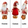 Enfeite Natalino Boneco Papai Noel Luxo em Pé Decoração de Natal - 3