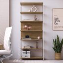 Ver imagem 3 de Conjunto de Escritório Completo com Mesa Escrivaninha e 2 Estantes Linha Concept Móvel na Caixa