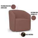 Ver imagem 3 de Poltrona Decorativa Base Giratória Kit 2 Stella Max Veludo D03 - D’Rossi