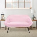 Ver imagem 7 de Namoradeira Suede Rosa Bebê de Ferro