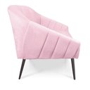 Ver imagem 3 de Namoradeira Suede Rosa Bebê de Ferro