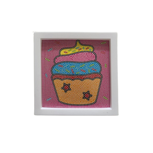 Kit Pintura Diamante Diy 5d Infantil com Moldura Porta Retrato Mocassim