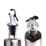 Porta Azeite Óleo e Vinagre 200ml Galheteiro Vidro Aço Inox com Tampa Anti Vazamento - 2