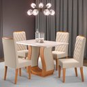 Ver imagem 1 de Mesa de Jantar 4 Lugares Los Angeles - Panorama Móveis