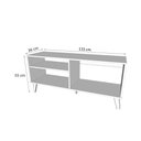 Ver imagem 2 de Rack Madri 1,15cm Off White Nature Peternella Móveis
