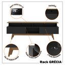 Ver imagem 4 de Rack com Painel Ripado para Tv até 70 Polegadas 2 Gavetas Grécia 180cm