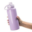 Ver imagem 2 de Squeeze Garrafa Inox Térmica C/tampa Emborrachada 900ml