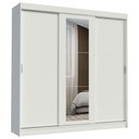 Ver imagem 2 de Guarda-roupa Casal Madesa Kansas 3 Portas de Correr com Espelho 3 Gavetas