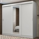 Ver imagem 1 de Guarda-roupa Casal Madesa Kansas 3 Portas de Correr com Espelho 3 Gavetas