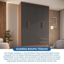 Ver imagem 7 de Guarda Roupa 4 Portas 2 Gavetas Tóquio Cedro/Titânio