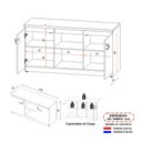 Ver imagem 3 de Balcão de Escritório 135cm 2 Portas com Chave Multimóveis CR25297