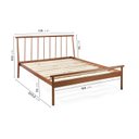 Ver imagem 2 de Conjunto Cama Queen 2 Mesas de Cabeceira em Aço Begônia CabeCasa MadeiraOriginals