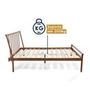 Ver imagem 7 de Conjunto Cama Queen e Arara de Roupas em Aço Begônia CabeCasa MadeiraOriginals Laranja/Cobre