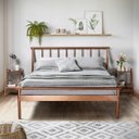 Ver imagem 1 de Conjunto Cama Queen 2 Mesas de Cabeceira em Aço Begônia CabeCasa MadeiraOriginals