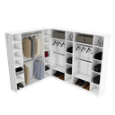 Ver imagem 1 de KIT CLOSET MODULAR M96X2+M133 (CASA OU COMÉRCIO) M136.2021.B MUNDI MOVEIS