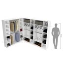 Ver imagem 5 de KIT CLOSET MODULAR M96X2+M133 (CASA OU COMÉRCIO) M136.2021.B MUNDI MOVEIS