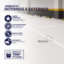 Ver imagem 1 de Tinta Acrílica Premium Piso Fosca Cor Branco 3,6L Antimofo Baixo Odor Durín