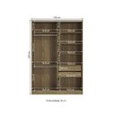 Ver imagem 2 de Guarda Roupa 2 Portas de Correr 158cm N537 Kappesberg - Nogueira