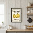 Ver imagem 2 de Quadro Vintage Cozinha Bananas 24x18cm Mold Branca Vidro