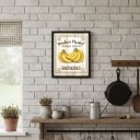 Ver imagem 3 de Quadro Vintage Cozinha Bananas 24x18cm Mold Branca Vidro