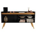 Ver imagem 3 de Aparador Bar Retrô 4 Portas Preto Mel Gold Primus