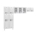 Ver imagem 1 de Cozinha de Aço Compacta Clara Multimóveis 3 Peças CR6152 Branco