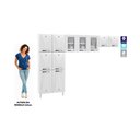 Ver imagem 2 de Cozinha de Aço Compacta Clara Multimóveis 3 Peças CR6152 Branco