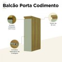 Ver imagem 3 de Balcão Porta-Condimento Nesher Rainha 20cm 100% MDF Greige