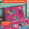 Jogo de Cama Infantil Lepper Barbie Reinos Mágicos Solteiro 2 Peças Microfibra Rosa - 6