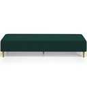 Ver imagem 3 de Puff Decorativo Sala de Estar Bali W01 Pés Palito 210x60cm Bouclê Verde - Lyam Decor