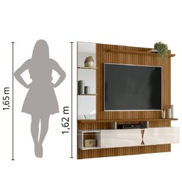 Painel Para Tv Até 55" Com Espelho 1,83m Intense - 2