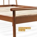 Ver imagem 7 de Conjunto Cama Casal, Mesa de Cabeceira e Arara de Roupas em Aço Begônia CabeCasa MadeiraOriginals