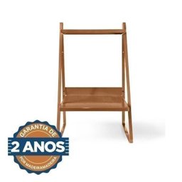 Conjunto Mesa de Cabeceira e Arara de Roupas em Aço Begônia CabeCasa MadeiraMadeira - 9