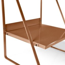 Conjunto Mesa de Cabeceira e Arara de Roupas em Aço Begônia CabeCasa MadeiraMadeira - 14