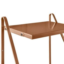 Conjunto Mesa de Cabeceira e Arara de Roupas em Aço Begônia CabeCasa MadeiraMadeira - 13
