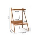 Ver imagem 2 de Conjunto Mesa de Cabeceira e Arara de Roupas em Aço Begônia CabeCasa MadeiraOriginals