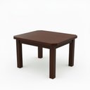 Ver imagem 3 de Kit Mesa e 4 Cadeiras Diamante 88cm Madeira Maciça Castanho