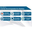 Ver imagem 3 de Cama Box King: Colchão Molas Herval MasterPocket Ensacadas Imperatore Eco Bamboo + Base Velvet Gray(