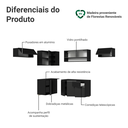 Ver imagem 5 de Armário de Cozinha Completa de Canto Suspenso 405 cm Preto Nice Madesa 03